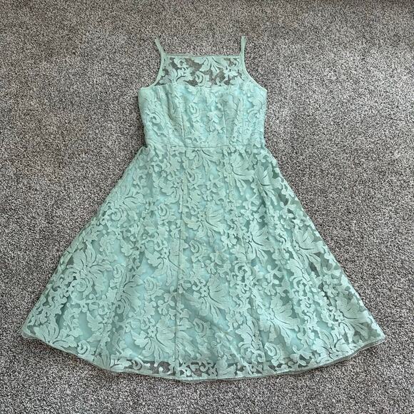 Nanette Lepore light green sleeveless a-line midi dress size 6 - Picture 7 of 14